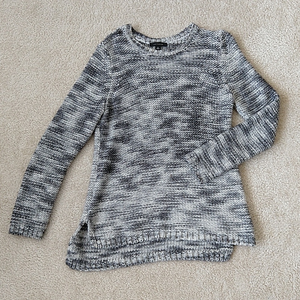 Soft cotton acrylic knit sweater Ann Taylor M